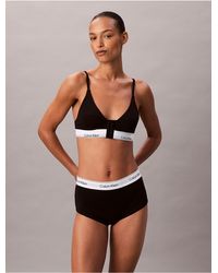 Calvin Klein - Icon Cotton Modal Post Surgery Lightly Lined Triangle Bralette - Lyst