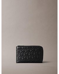 Calvin Klein - Rfid-Kartenetui Aus Leder Mit Reißverschluss - Lyst