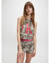 Calvin Klein Sudadera de estar por casa con capucha - CK One - Multicolor