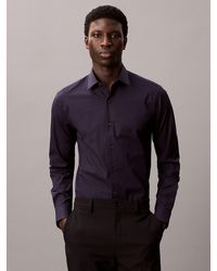 Calvin Klein - Slim Stretch Poplin Shirt - Lyst