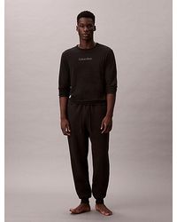 Calvin Klein - Quilted Fleece Lounge Joggers - Lyst