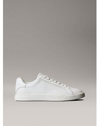 Calvin Klein - Sneakers Mit Leder-Emblem-Logo-Muster - Lyst