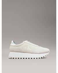 Calvin Klein - Suede Trainers - Lyst