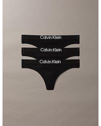 Calvin Klein - 3 Pack Thongs - Lyst