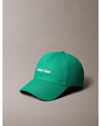 Calvin Klein - Cotton Twill Adjustable Cap - Lyst