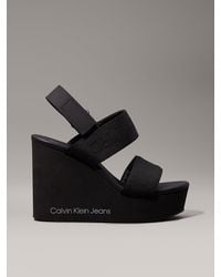 Calvin Klein - Sandales compensées à plateforme - Lyst
