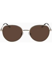 Calvin Klein Gafas de sol redondas CK20104S - Metálico