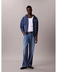 Calvin Klein - Jeans Varsity Logo Zip Up Hoodie - Lyst