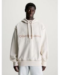 Calvin Klein - Oversized Monogram Hoodie - Lyst