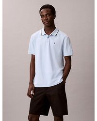 Calvin Klein - Cotton Piqué Polo Shirt - Lyst