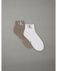 Calvin Klein - Jeans 2 Pack Soft Cotton Stretch Ankle Socks - Lyst