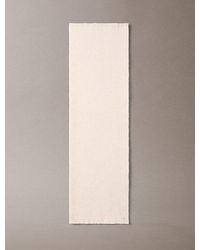 Calvin Klein - Sjaal Van Wolmix Met Signature Logo - Lyst