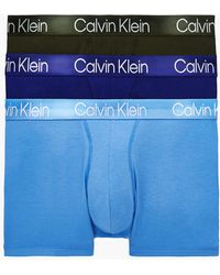 Calvin Klein 3er-Pack Boxershorts Modern Structure - Blau