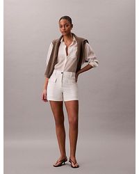 Calvin Klein - Jeans Cotton Twill Utility Shorts - Lyst