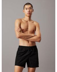 Calvin Klein - Short De Bain Mi-Long Avec Cordon De Serrage - Lyst
