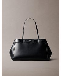 Calvin Klein - Monogram Crocodile Large Tote Bag - Lyst