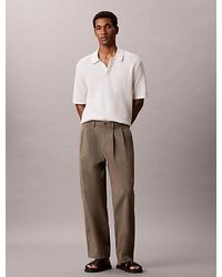 Calvin Klein - Jeans Comfort Cotton Relaxed Chino Trousers - Lyst