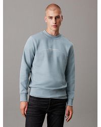 Calvin Klein - Minimalistisches Logo-Sweatshirt - Lyst