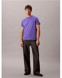 Calvin Klein - Embroidered Monogram Logo Relaxed T-Shirt - Lyst