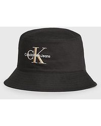 Calvin Klein - Bucket Hat aus Twill mit Logo - Lyst