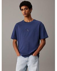 Calvin Klein - Relaxed T-Shirt Met Glanzend Logo - Lyst
