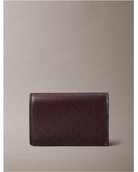 Calvin Klein - Allover Monogram Logo Accordion Card Case - Lyst