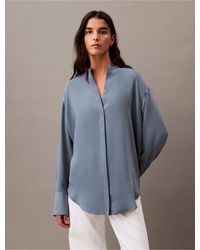 Calvin Klein - Flowing Drape Shirt - Lyst