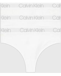 Calvin Klein - 3 Pack High Waisted Thongs - Body - Lyst