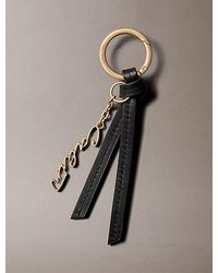 Calvin Klein - Leather Knotted Tassel Logo Bag Charm - Lyst