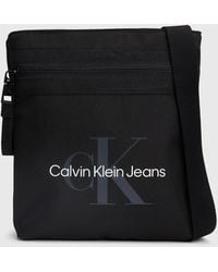 Calvin Klein - Flat Logo Crossbody Bag - Lyst