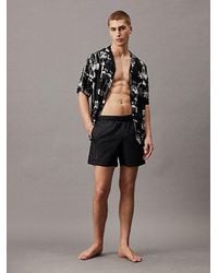 Calvin Klein - Camisa de playa estampada - CK Monogram - Lyst