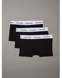 Calvin Klein - Low Rise Trunk 3pk 0000u2664g Boxers,b- White - Lyst