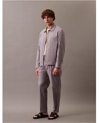 Calvin Klein - Cotton Blend Classic Zip Shirt Jacket - Lyst