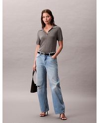 Calvin Klein - Relaxed 90's Distressed Jeans - Lyst