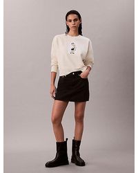 Calvin Klein - Klassisches Kate Frottee-Sweatshirt - Lyst