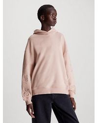 Calvin Klein - Sudadera oversized con capucha y logo - Lyst