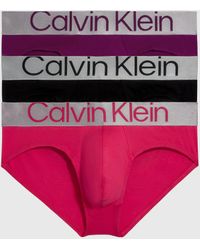 Calvin Klein 3er-Pack Slips - Steel Cotton - Pink