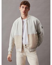 Calvin Klein - Bonded Fleece Bomber Jacket - Lyst