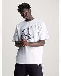 Calvin Klein - Oversized Monogramm-T-Shirt - Lyst