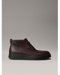 Calvin Klein - Leather Hybrid Cupsole Chukka Boots - Lyst