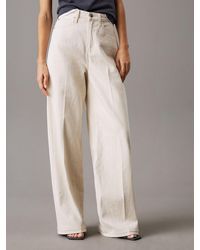Calvin Klein - Jeans A Vita Alta Con Gamba Larga - Lyst