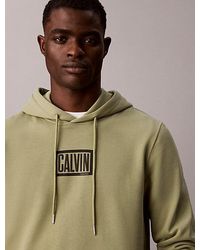 Calvin Klein - Jeans Cotton Terry Logo Hoodie - Lyst