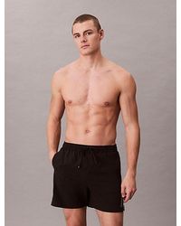 Calvin Klein - Medium Drawstring Swim Shorts Ck Tech - Lyst