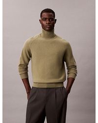 Calvin Klein - Woll-Pullover Mit Hohem Stehkragen - Lyst