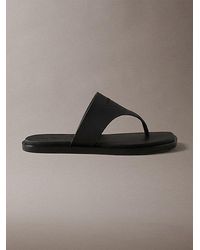 Calvin Klein - Finni Jelly Flat Thong Sandals - Lyst