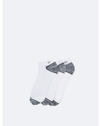 Calvin Klein - Performance Microfiber 3-pack No Show Socks - Lyst