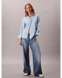 Calvin Klein - Gestreept Button-Down Overhemd - Lyst