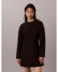 Calvin Klein - Jeans Milano Jersey Long Sleeve Mini Dress - Lyst