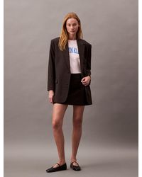 Calvin Klein - Varsity Logo Boxy T-Shirt - Lyst