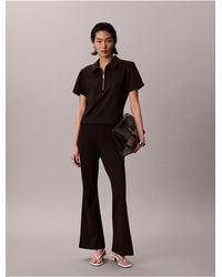Calvin Klein - Ponte Flared Pants - Lyst